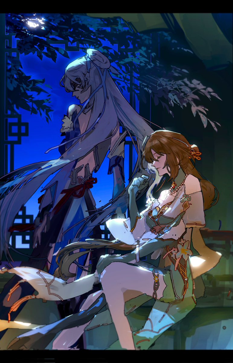 一样去年画的库存翻出来存个档