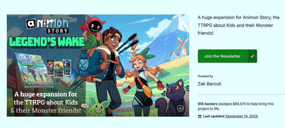 A huge thank you to everyone who supported the Legend's Wake Kickstarter. We ended up with almost exactly the same funds as the first KS two years ago, which is an amazing achievement for an expansion!

I can finally stop obsessively checking the page and get back to work now 🫡