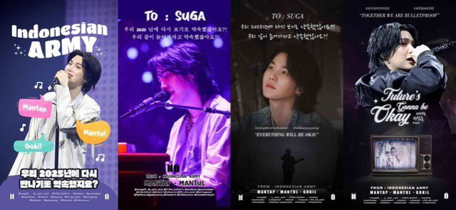 bts__RMnamjoon's tweet photo. #SUGA support ads by Indonesian ARMY”🇮🇩💜
Thank You Indo ARMYs for love and support for Yoongi 🙏🏻🫂💜
📍Hybe Taxi Shelter in front of Hybe Building
🗓 Sept 12th - Sept 27th, 2024
🎞 30 sec/time, 100 times/day
#welovesuga
#suga
#withyousuga https://t.co/WNWHtDN7NQ
