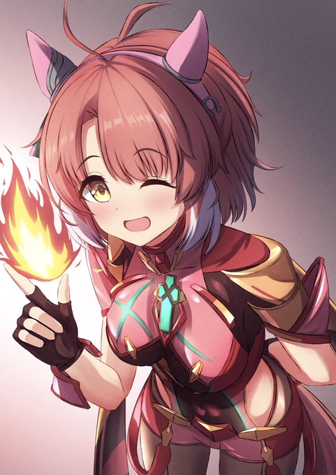 #三連休はフォロワーが増えるらしいダンツフレームxホムラ(ゼノブレイド2)ウマ娘のイラスト描いています!ぜひフォローよろしくおねがいします! 