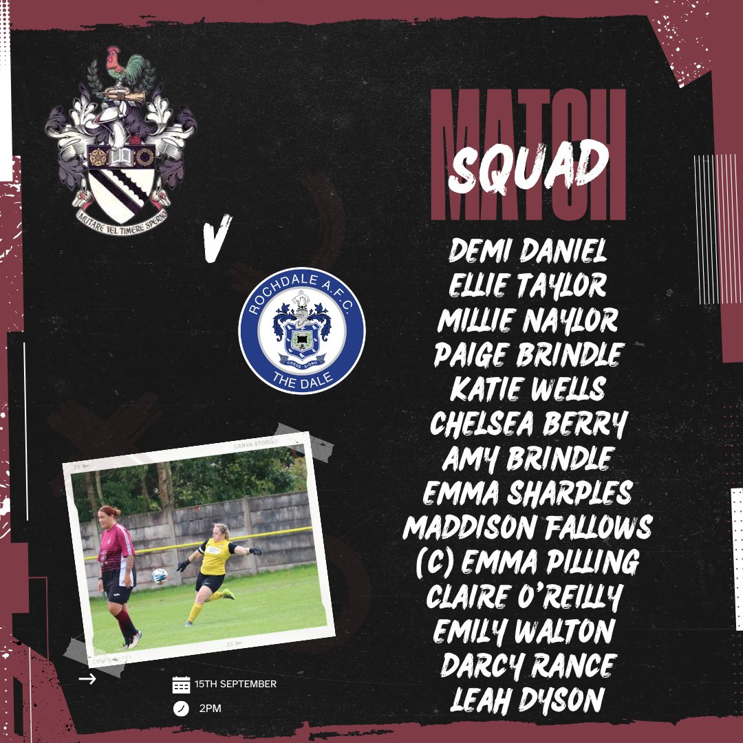 This is the ladies for the match against <a href="/LadiesRochdale/">Rochdale Ladies</a> 🏟 

Feels good to be home 🏡 

Goodluck ladies 🔥