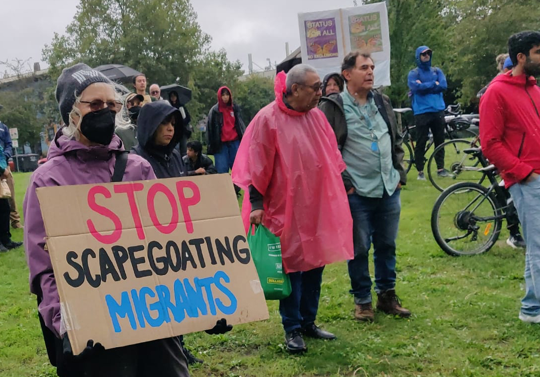 socialist_ca's tweet image. Hundreds rallied in so-called Vancouver to say yes to migrant justice and no to racism!
#statusforall #justiceformigrantworkers