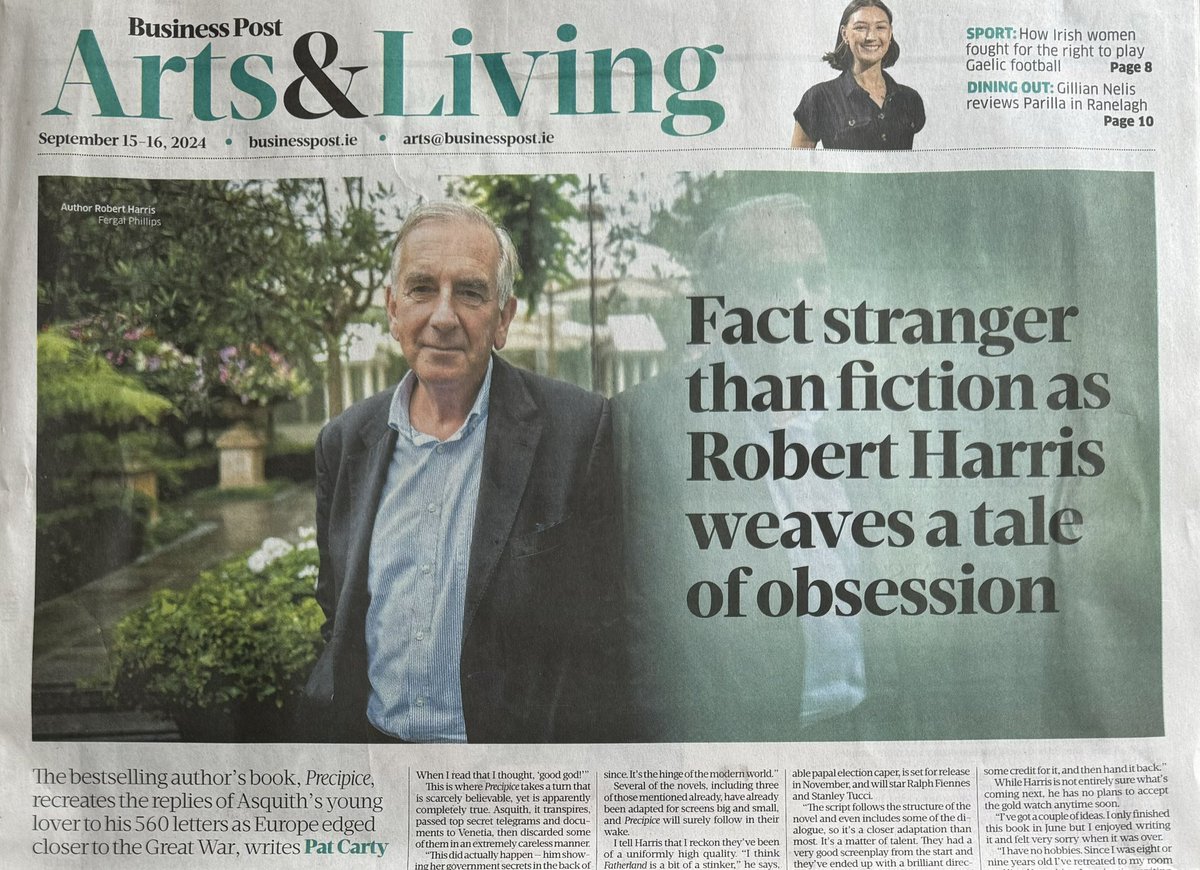 Pat Carty (@pat_carty) on Twitter photo Interviewed Robert Harris about his new book Precipice for <a href="/businessposthq/">Business Post</a>. Read it here - businesspost.ie/arts-living/i-…
<a href="/PenguinIEBooks/">Penguin Books Ireland</a> <a href="/HutchHeinemann/">Hutchinson Heinemann</a> <a href="/leonoor_araujo/">Leonor Pestana Araújo</a> <a href="/Robert___Harris/">Robert Harris</a> Interviewed Robert Harris about his new book Precipice for <a href="/businessposthq/">Business Post</a>. Read it here - businesspost.ie/arts-living/i-…
<a href="/PenguinIEBooks/">Penguin Books Ireland</a> <a href="/HutchHeinemann/">Hutchinson Heinemann</a> <a href="/leonoor_araujo/">Leonor Pestana Araújo</a> <a href="/Robert___Harris/">Robert Harris</a>