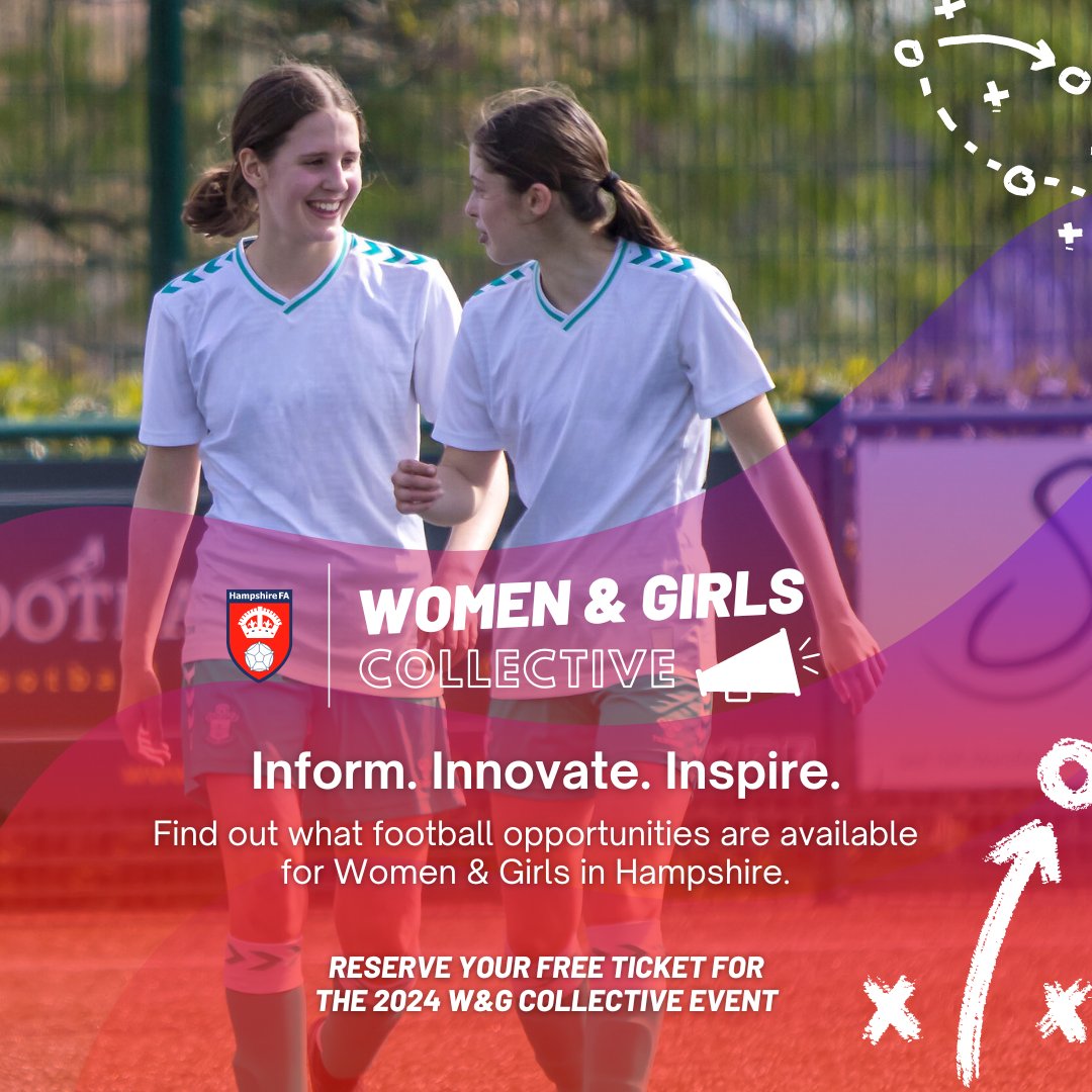 Our Women &amp; Girls Collective event will focus on 3 key themes ✨

1️⃣ Informing you about W&amp;G opportunities
2️⃣ Hearing from our guest speakers
3️⃣ Share feedback &amp; discuss solutions

Don't miss out and register for free today 👇
bit.ly/4ddspeM