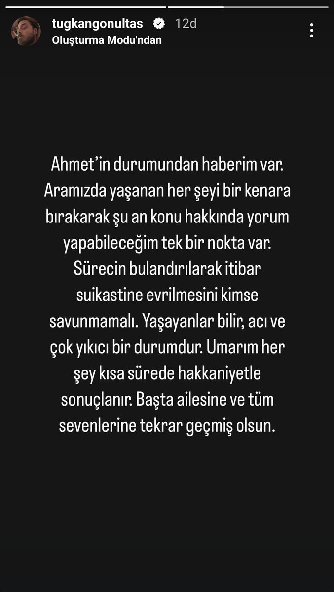 Elraenn, Instagram hikayesinde Jahrein ile ilgili paylaşım yaptı.