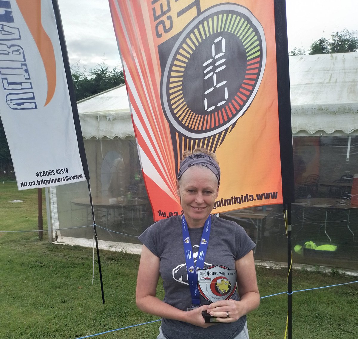 GeekyHiker's tweet photo. The Geek &amp; I at Joust 24hr - didn't give a great performance but still bagged the vet female champion.
https://t.co/mUrZy16mCx 
#joust24hr #ultratrail #ultras #trailrun #endurance #spinetraining #ultrarunner  #outdooradventures #hike #walk #Ultra https://t.co/R204WCTGDZ