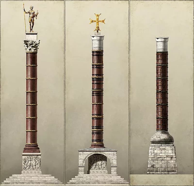 Galieno_Augusto's tweet photo. Puede que la Columna de Constantino esté en mal estado, pero ha resistido el paso del tiempo. Fue construida como punto central de la nueva ciudad y sigue siendo un monumento emblemático de una civilización que duró más de 1.100 años. ⬇️ https://t.co/NCVMlLj3a5