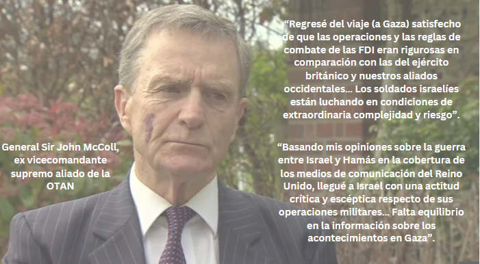 El general Sir John McColl, ex vicecomandante supremo aliado de la OTAN, "No apto para borregos que se nutren de medios de comunicación perezosos o tendenciosos"
