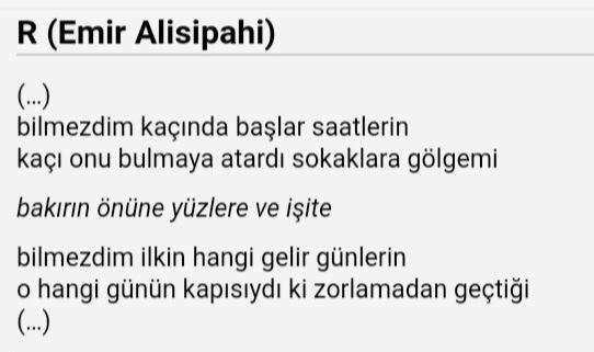 #emiralisipahi'nin yeni #şiir'i... 
#R yayında!
tam metni okumak için
👇👇👇👇
upas.evvel.org/?p=2837

--
<a href="/EmirAlisipahi/">Emir Alisipahi</a>