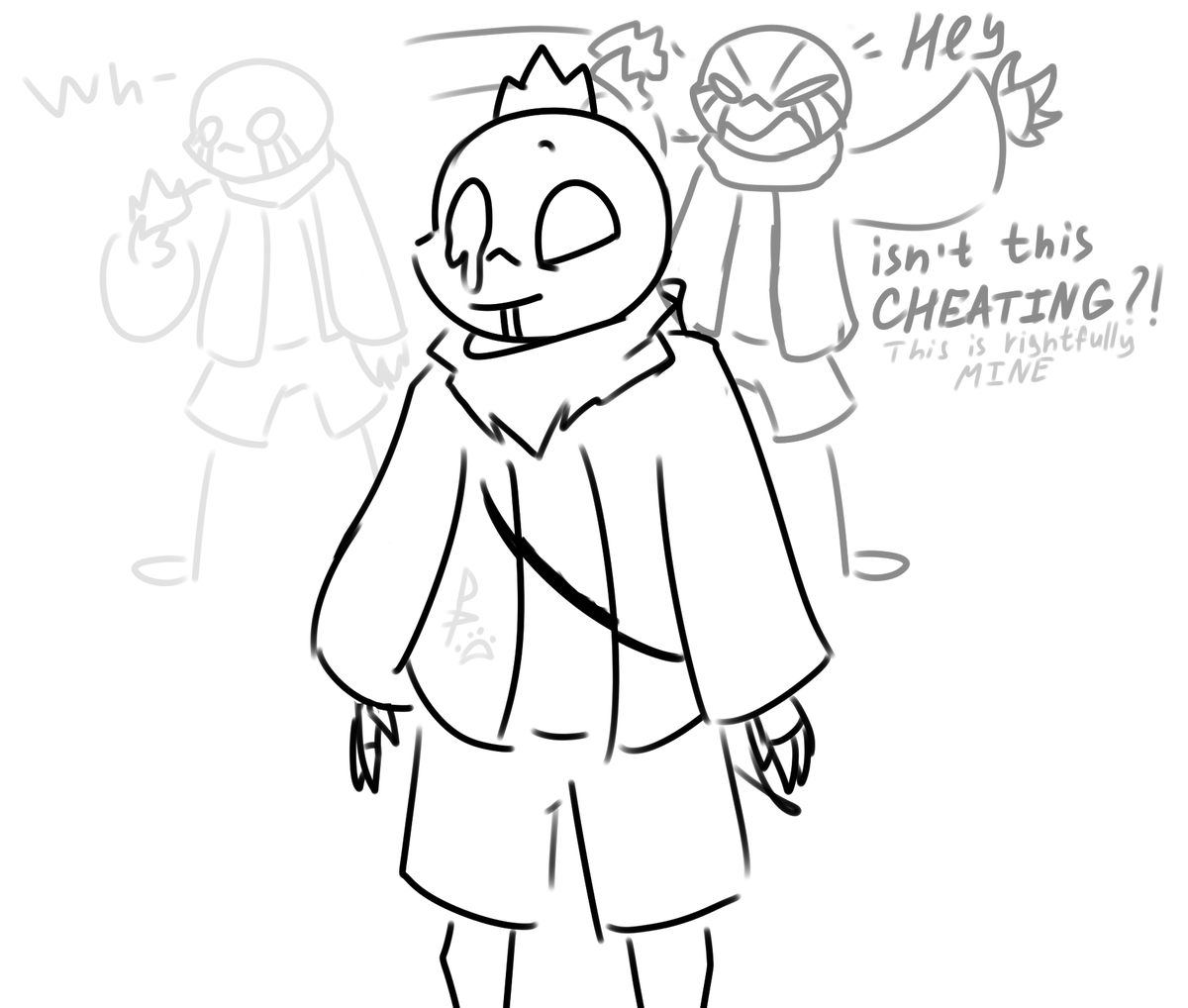 Cookiecat_25's tweet photo. I'm usually afraid to get into something big, but my mind just can't keep quiet 🐱
I'm not sure if it works that way, but I found it funny
#digitalart #digitalsketch #sanspolls #Errorsweep #Error #ErrorSans #FatalErrorSans #Fatal_Error #FatalError https://t.co/KEnF2CmZls