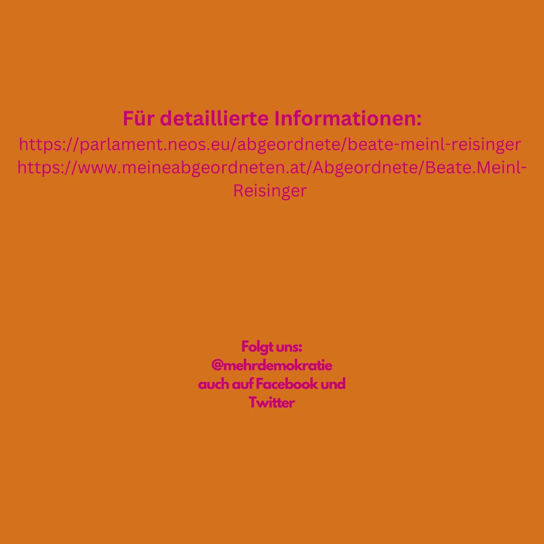 Wer ist Beate Meinl-Reisinger?(2/2)
#wahl #wahlen #Wahlen2024 #nationalwahl #nationalrat #Nationalratswahl #Superwahljahr #wahlberechtigung #meinlreisinger #NEOS #vote #voting #meinung #mitgestaltung #beteiligung #partizipation #teilnahme #NutzedeineStimme