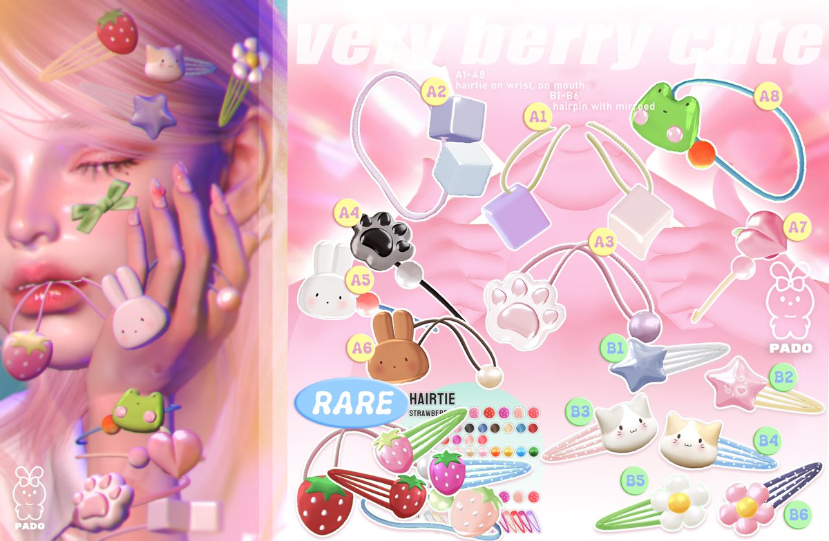 PADO_rabbit's tweet photo. 🌊 PADO // very berry cute gacha

new release at Arcade
✈︎ https://t.co/ixWC816dyp
more info
✈︎ https://t.co/SmvempRsAa https://t.co/r7UK1Qs1WA