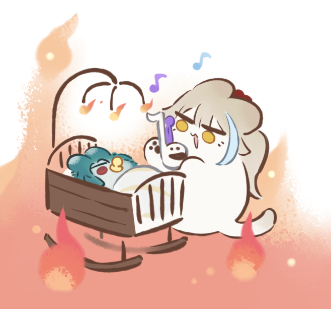 摇篮狱❤️‍🔥
睡吧🎵睡吧🎵我亲爱的鱼煮🎶叭滴咘咘叭滴咘🎶