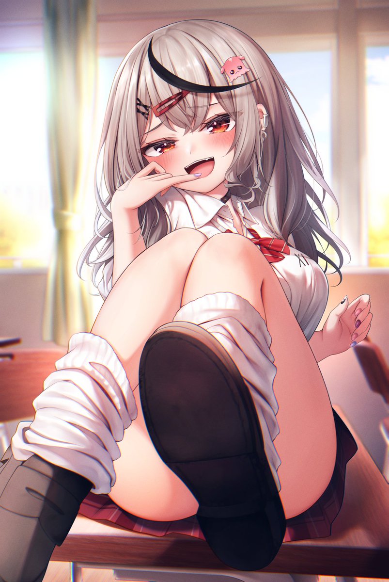 沙花叉クロヱ 「絶対見てたじゃん今～w#さかまた飼育日記 」|すひよるいすのイラスト