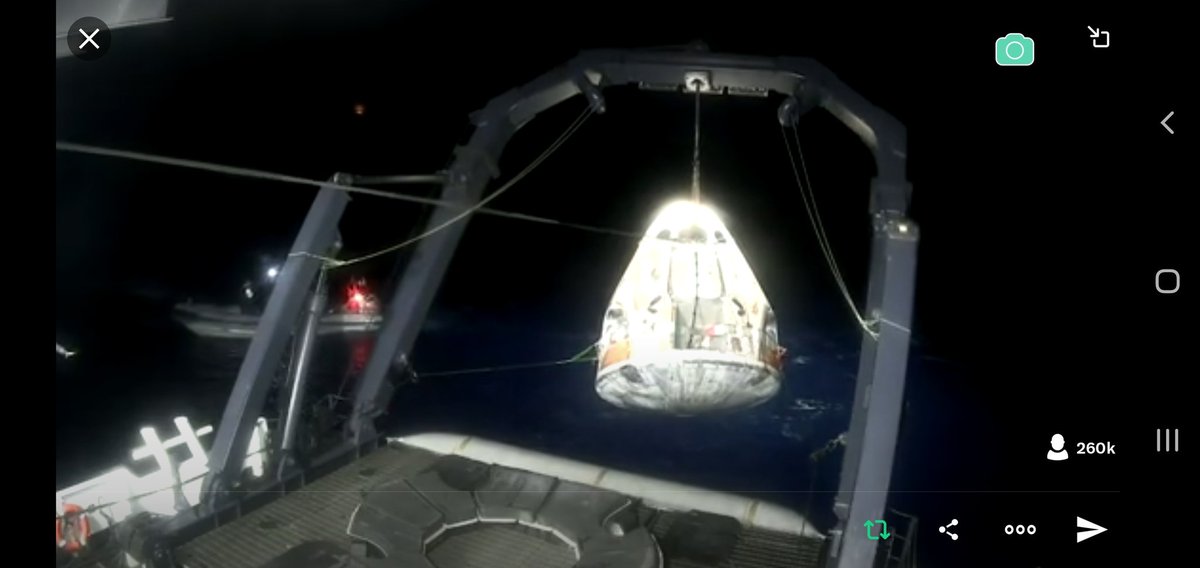 ClearOrbit's tweet image. #SpaceX #PolarisProgram a sensational mission complete you &amp;amp; the entire ground crew team should be proud. Amazing job!