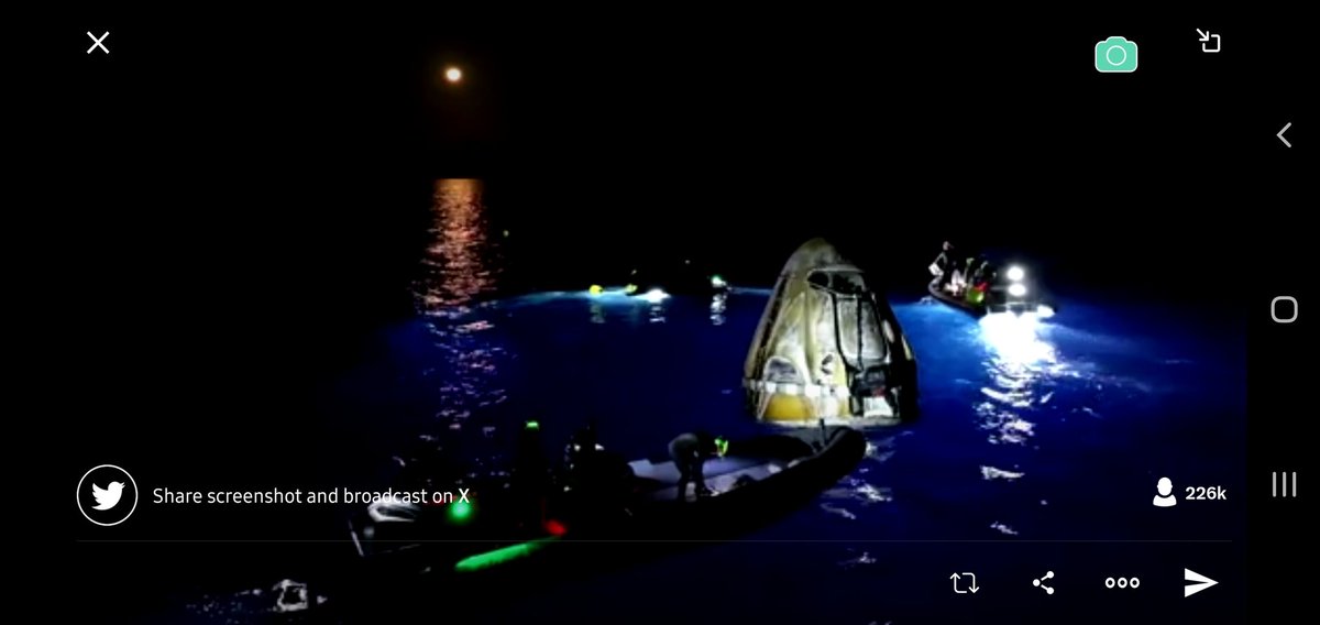 ClearOrbit's tweet image. #SpaceX #PolarisProgram a sensational mission complete you &amp;amp; the entire ground crew team should be proud. Amazing job!