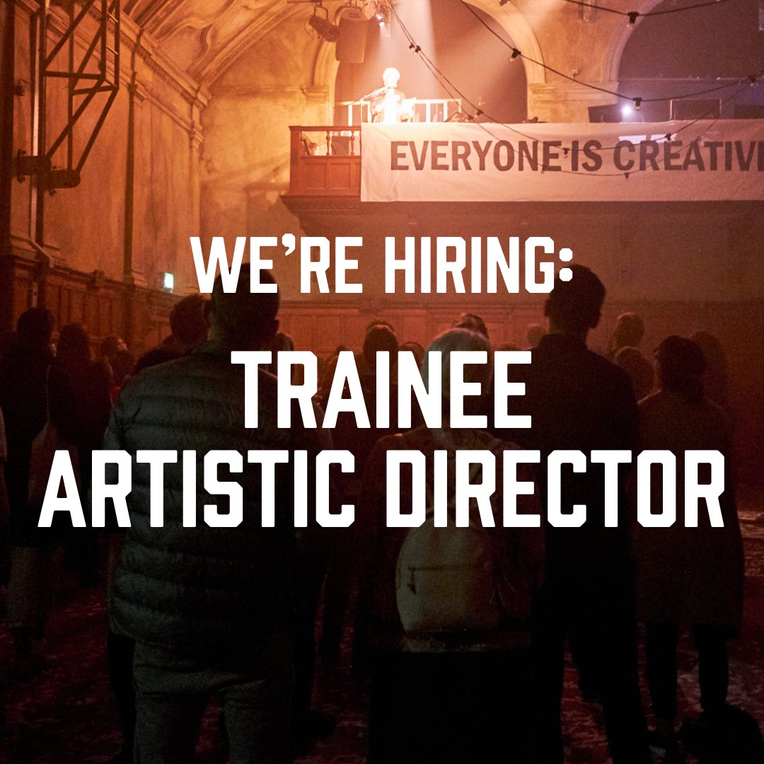 Arts Job Vacancy! 🚨

We're hiring a Trainee Artistic Director - working alongside our Artistic Director/CEO. The position is open nationally but applicants need to be willing to travel to London for occasions meetings.

📆 Closes 23 Sep
Full details here: bit.ly/2t7OLKR