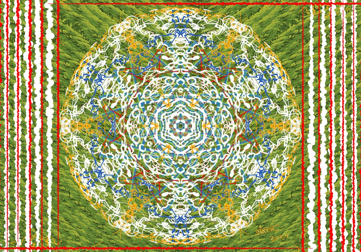 Mangalam (c) Ankur Prabodh Joshi
#art #painting #ankurjoshi #ankurprabodhjoshi #digitalart #India #Indianart #Bharat #design #mandala #rangoli #modernart #kaleidoscope