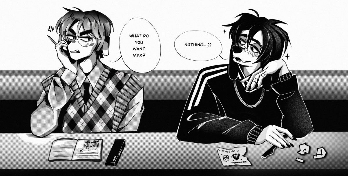 jaejae_png's tweet photo. Deskmates ✨

#maxleyfanart #maxley #maxgoof #bradleyuppercrustiii https://t.co/iqLxK7SyQM