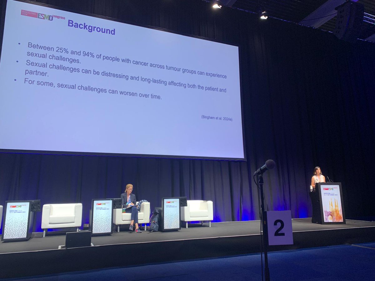 🌟V proud of Dr <a href="/sharonbingham/">Sharon Bingham</a> who shared the research findings and resources on 'Maximising Sexual Well-Being in Cancer Care Conversations' <a href="/cancernurseEU/">@cancernurseEU</a> <a href="/myESMO/">ESMO - Eur. Oncology</a> in Barcelona 🇪🇸 as an invited speaker.

👏🏾 Well done, Sharon