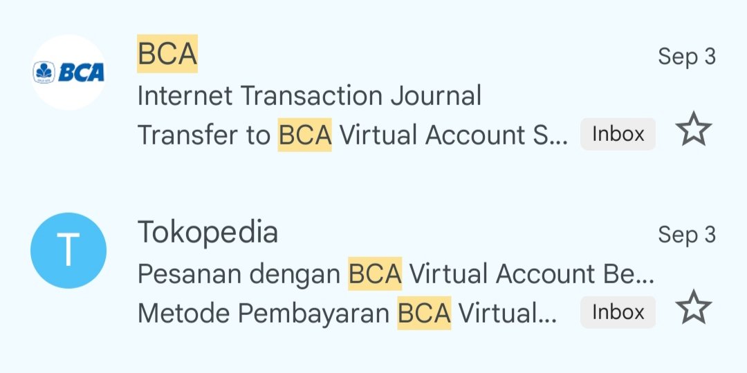 Cassandra9NZ's tweet photo. @GoodLifeBCA Transaksi transfer VA bayar e-commerce tgl 3 September 2024 https://t.co/2P92N70wiQ