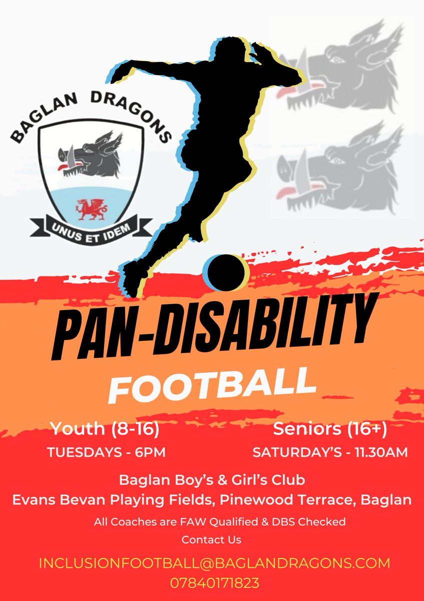 PAN-Disability Football have sessions for those with a disability or Mental Health Condition such as; 
Autism
Learning Difficulties
Dyspraxia
Cerebral Palsy
Slight Vision Impairments
ADHD
Mobility Issues
Mental Health or medical conditions impacting sporting performance