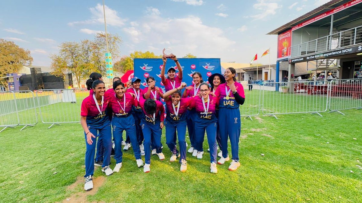 ahmedrazauae's tweet image. Fantastic week in Namibia 🇳🇦 🏆 
Thank you for the amazing hospitality as always @CricketNamibia1 
Home bound now 🇦🇪 #gogirls #onwardsandupwards