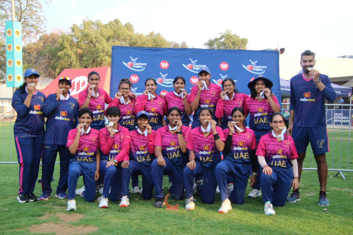 ahmedrazauae's tweet image. Fantastic week in Namibia 🇳🇦 🏆 
Thank you for the amazing hospitality as always @CricketNamibia1 
Home bound now 🇦🇪 #gogirls #onwardsandupwards