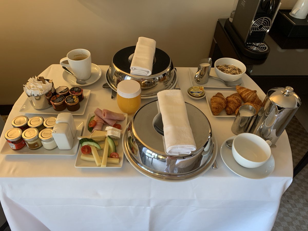 Breakfast is served!  Room service at the luxurious Hyatt Regency Nice Palais de la Mediterranee.  Oo la la!  ⁦<a href="/hyattregency/">Hyatt Regency</a>⁩ ⁦<a href="/HyattConcierge/">Hyatt Concierge</a>⁩ ⁦<a href="/Hyatt/">hyatt</a>⁩