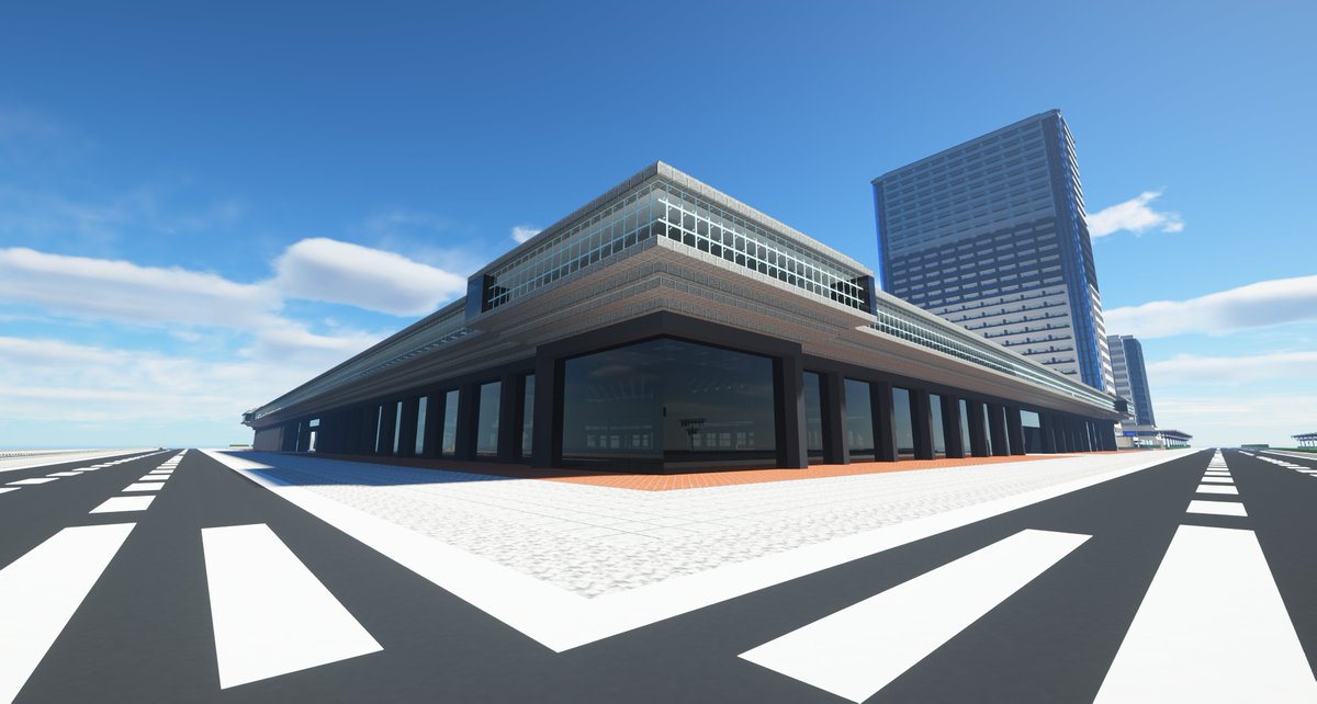 GoziraYonekura's tweet photo. 直近の建築物。 巨大な展示場 高層マンション2棟 中華街を作りました。(中華街はまだ広がる予定)
#Minecraft #minecraft建築コミュ #米倉市 #CASCU_Minecraft #マイクラ #マイクラ建築 https://t.co/MrqvVSKcyX