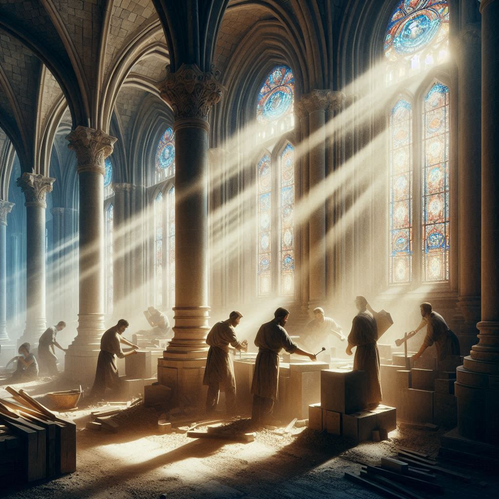 PettsNo's tweet image. Did you know? The intricate stonework of medieval cathedrals in England and Wales was crafted by the original Freemasons, whose legacy continues today. 🛠️ #FreemasonHeritage #MedievalArchitecture