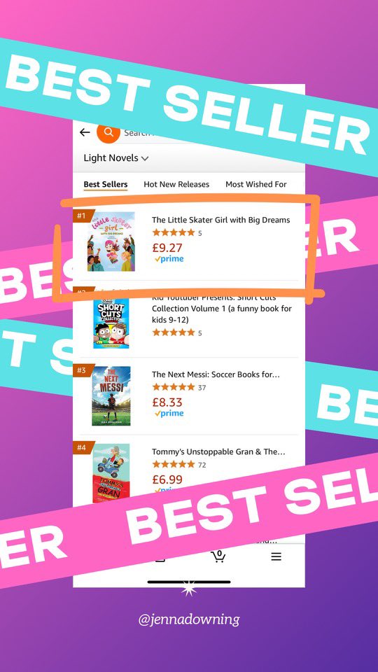 Jenna Downing (@jenna_downing) on Twitter photo No 1 BEST SELLER on Amazon! 🙌
Thank you so much everyone for your support ❤️
Please, please, please, if you bought the book leave me a review. It means a lot! Thank you 🙏🏻 
amzn.eu/d/g9rxp2t No 1 BEST SELLER on Amazon! 🙌
Thank you so much everyone for your support ❤️
Please, please, please, if you bought the book leave me a review. It means a lot! Thank you 🙏🏻 
amzn.eu/d/g9rxp2t