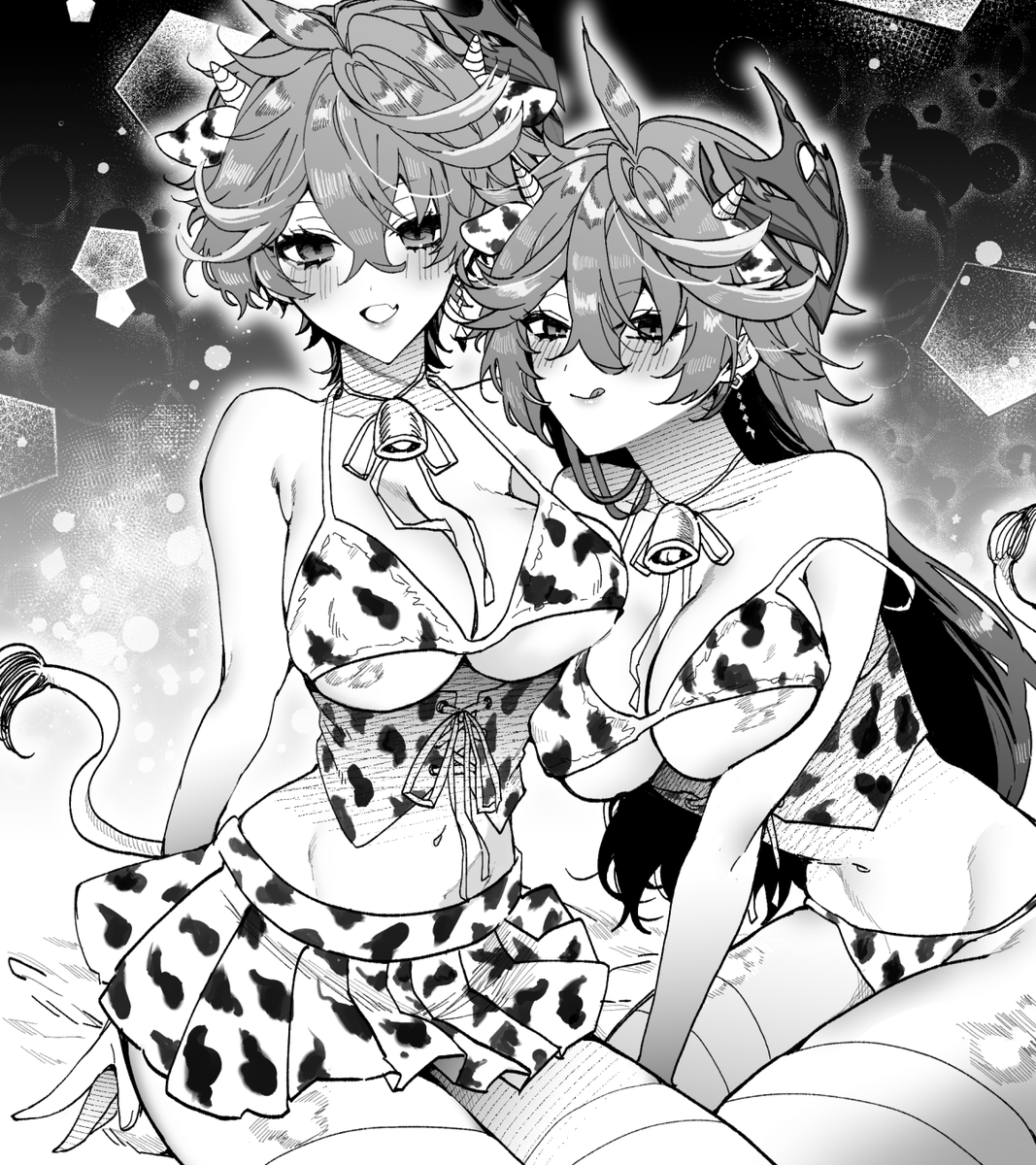 🐄乳牛タル♀&amp;邪タル♀💙💜にょた 
リンク先はちょっとえっちな初出勤日ネタ(鍾タル/モラ邪タ)なので成人向け https://t.co/XRbfQLFqSk 