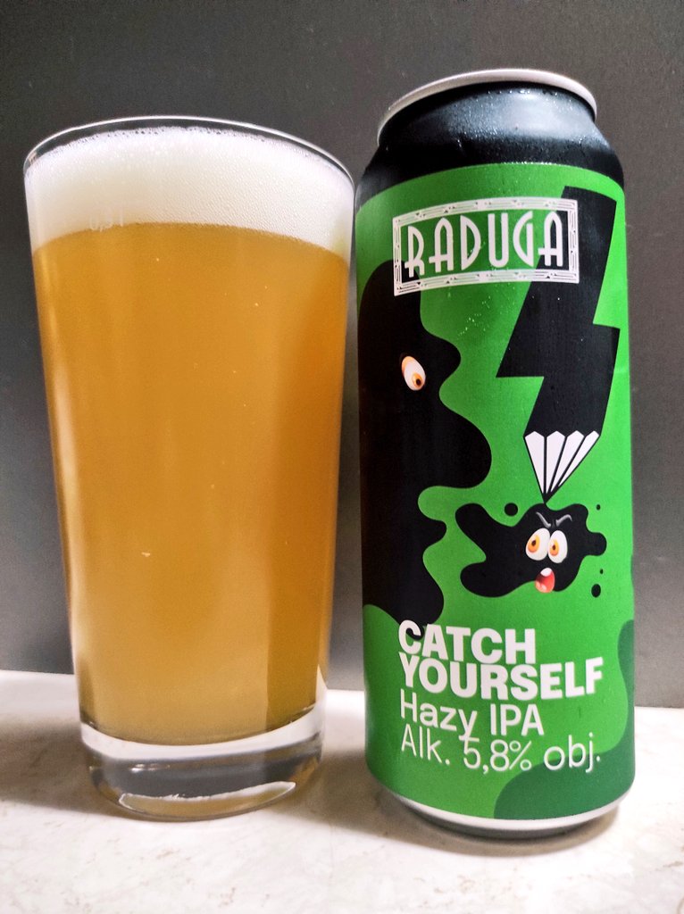 BojanowskiMarek's tweet photo. #526
🍺 Catch Yourself
🇵🇱Raduga 
Hazy IPA 
Alk. 5.8%
Ekst. wag. 15.0
3/5
#craftbeer #hazy #IPA  #browar #raduga #beerpics #wroclaw https://t.co/UfbA1obQHy