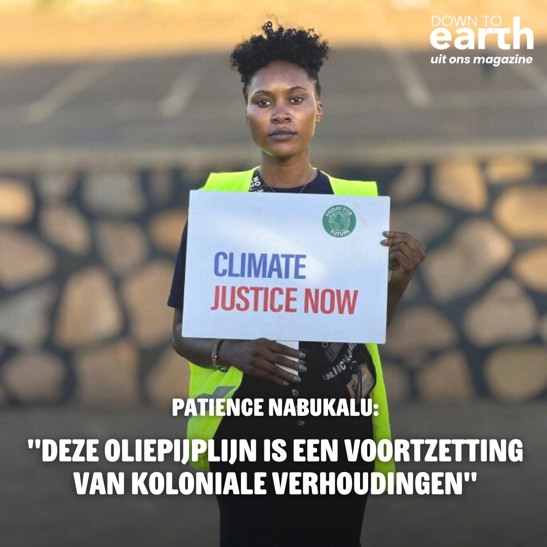 De #Oegandese activist <a href="/patienceNabz/">PATIENCE NABUKALU</a> reist rond om mensen te mobiliseren tegen de #EACOP. Een oliepijplijn in Oost-Afrika die voornamelijk wordt gefinancierd door Europese bedrijven. 

🔗 Lees het hele interview van <a href="/D2Emag/">Down to Earth Magazine</a> hier: bit.ly/dte-patience-x

#klimaatrechtvaardigheid