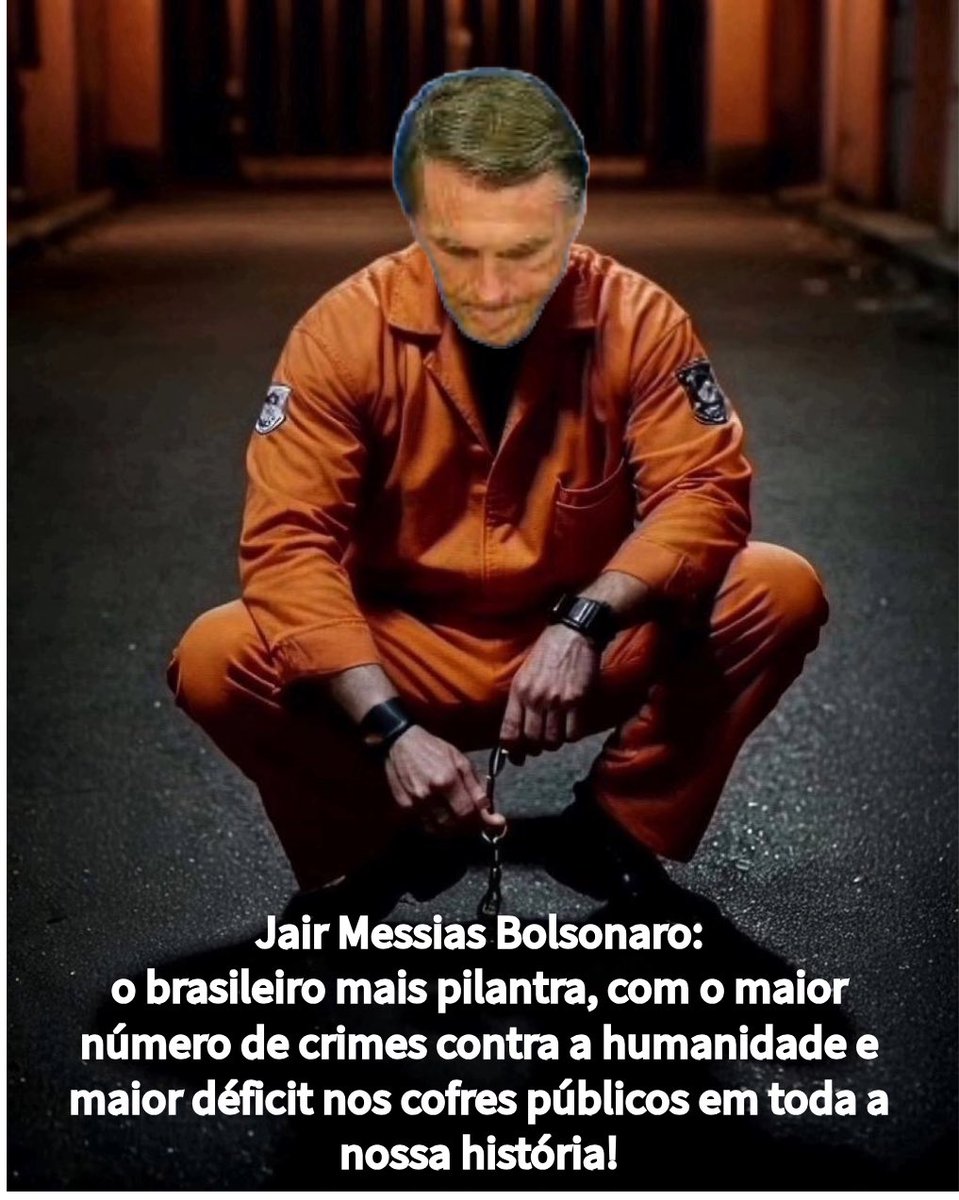AnaMaedeSanto's tweet image. Uma novidade para todos: o Complexo Penitenciário da Papuda e o povo brasileiro estão aguardando, ansiosamente, a chegada do canalha Jair Messias Bolsonaro. Esse indivíduo é o maior violador dos direitos humanos da América. O Cerco está se fechando! 🙌🏾🙏🏽