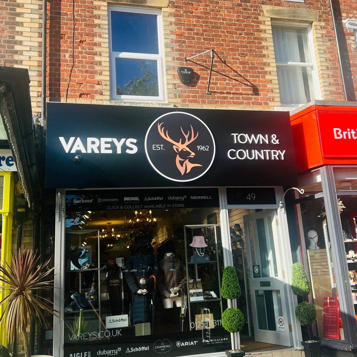 Come and visit our stunning new Lytham store which is now open. We are open today from 11:00 - 16:00 at 49 Clifton Street, Lytham, FY8 5ER. We have a wide collection of #barbour #Aigle #dubarry #schoffel clothing for ladies and men. Call us on 01253 731111 .