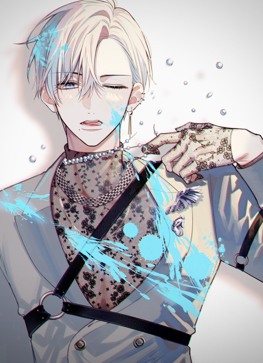 🤍🩵⛓️ #oc