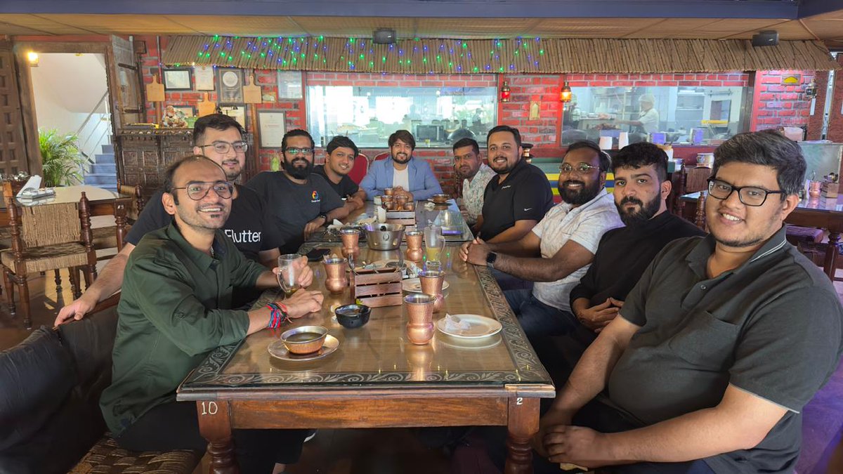 TechpreneurNit's tweet photo. ๐ฝ๏ธ Post-Event Vibes!
After an amazing day of learning and networking at an event, we wrapped up with a fantastic community lunch at Tandoori Taal, Indiranagar! Great food, even better conversations, and a perfect way to end the day with the FFDG Bangalore community! ๐
#FFDG https://t.co/TAiejfRE3Y