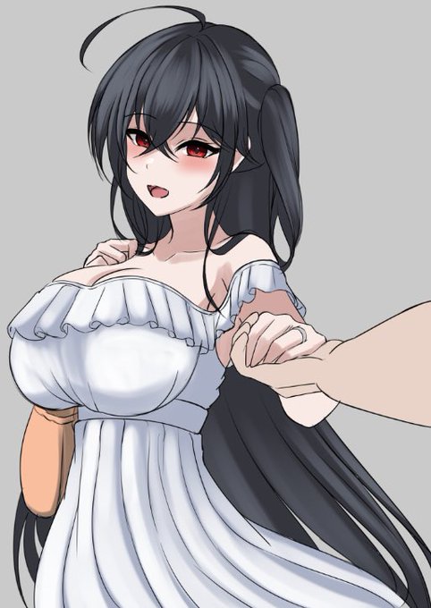 白ワンピ大鳳カラーラフ 