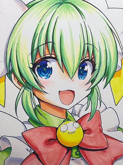 抽選用メロンちゃん色紙描いてます 