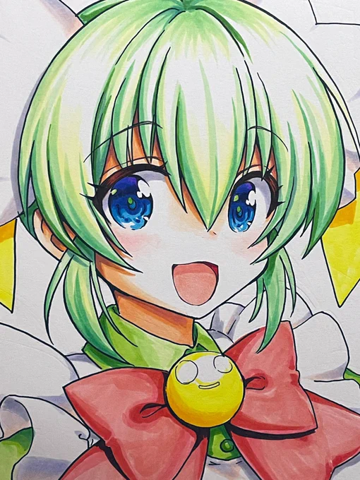 抽選用メロンちゃん色紙描いてます 