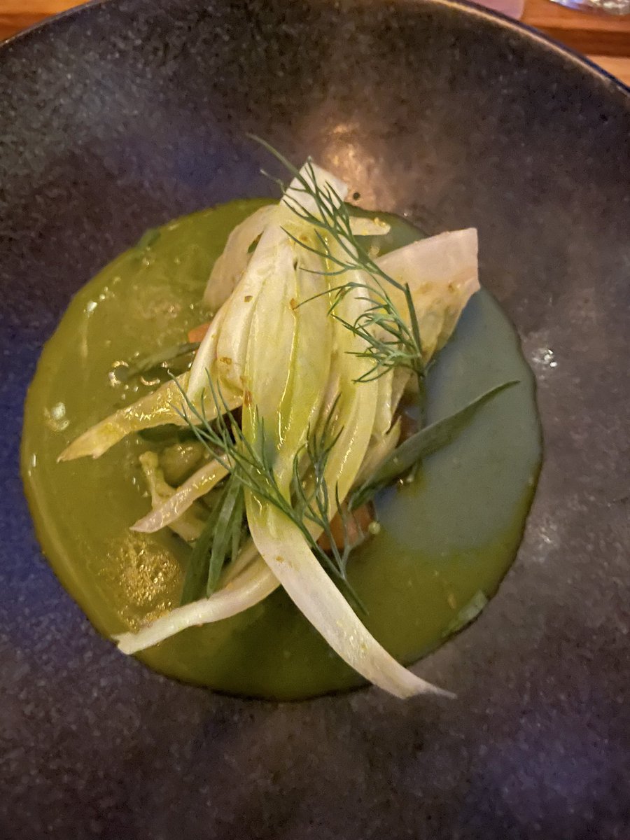 TrishHadden's tweet photo. A great night @y_marram with @ellisbarriebros and @BootonTom amazing food showcasing local produce. Betty and FOH were lovely. Special shout out for @liambarriebros who quickly cooked sea bass for @SuggsBuzzHadden when he heard he doesn’t eat lamb - a great fun night https://t.co/vgGNbcz0xC