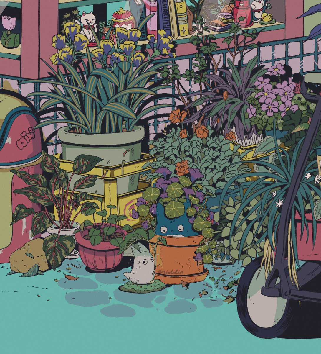 eniddin's tweet image. I think there are spirits in my garden