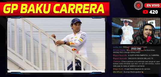 Tiempo de carrera. La carrera del Rey 🤴🏻
⏰Team Speed ✔️
🔴 Live abierto ✔️
🔗 Link al directo ✔️

Hoy Checo nos regalará un día de ensueño 🇲🇽🥳
#AzerbaidjanGP #BakuGP #SergioPérez

youtube.com/live/nNzC7CsEj…