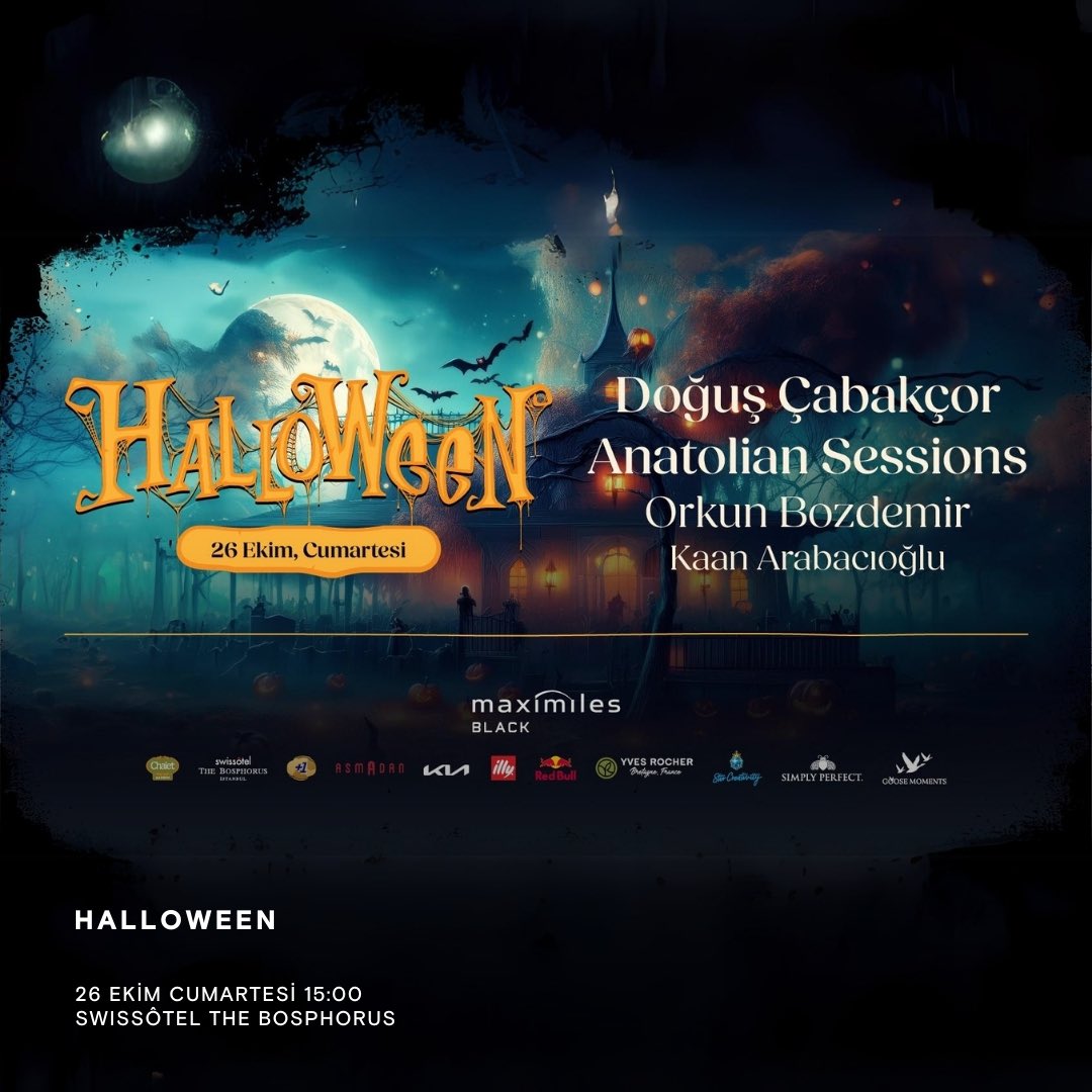 Akıllardan çıkmayacak bir Cadılar Bayramı partisi 26 Ekim’de Swissôtel The Bosphorus’ta sizleri bekliyor! 🎃👻

Bu parti kaçmaz diyorsan Mobilet’te yerin hazır! 🎫

<a href="/swissotelist/">Swissôtel The Bosphorus</a>

#Mobilet #Halloween #CadılarBayramıParti #HalloweenParti #İstanbulParti

mobilet.com/tr/event/hallo…