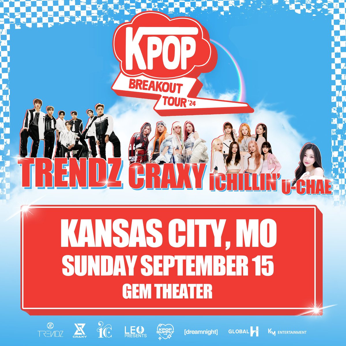 [TONIGHT] 💥

➔ Kansas City, MO ⚡️

#TRENDZ #CRAXY #ICHILLIN 
#UCHAE #KPOPBREAKOUTTOUR
