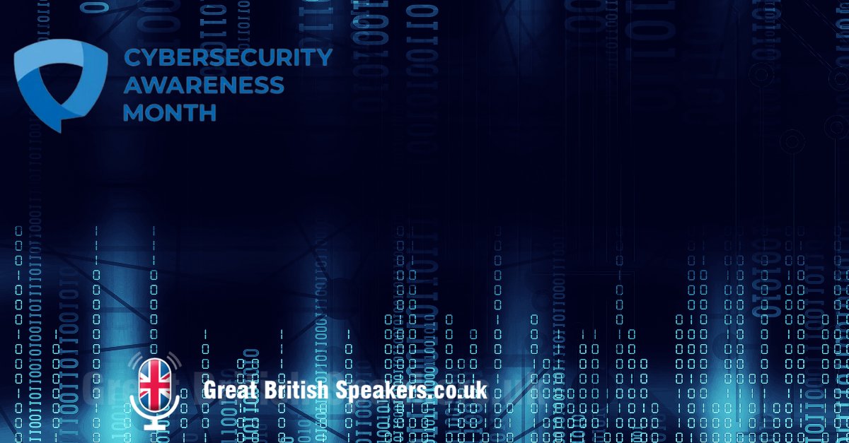 Next month is Cyber Security Awareness Month! - Here at #GreatBritishSpeakers, we offer several #cybersecurity experts that can advise you on the best way to improve your company’s online safety. ow.ly/1yzF50T5Xaq

#SecurityAwareness #NetworkSecurity
