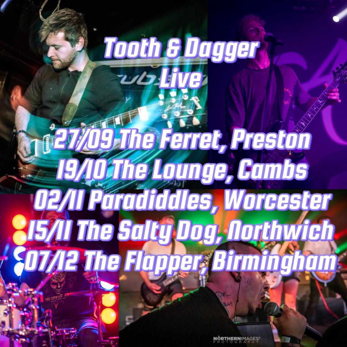 Tooth & Dagger (@tanddband) on Twitter photo Where to get Toothed & Daggered in 2024 😱🤘
Lots of new places we can’t wait to tear up ⚡️🎸
If you want to see YOUR city or favourite venue on the list let us know in the comments 👀👇
Photo credits <a href="/DamianJohnPhoto/">Damian John</a> <a href="/northernimagesP/">Northern Images</a>
#livemusic #gigs #underground #bands Where to get Toothed & Daggered in 2024 😱🤘
Lots of new places we can’t wait to tear up ⚡️🎸
If you want to see YOUR city or favourite venue on the list let us know in the comments 👀👇
Photo credits <a href="/DamianJohnPhoto/">Damian John</a> <a href="/northernimagesP/">Northern Images</a>
#livemusic #gigs #underground #bands
