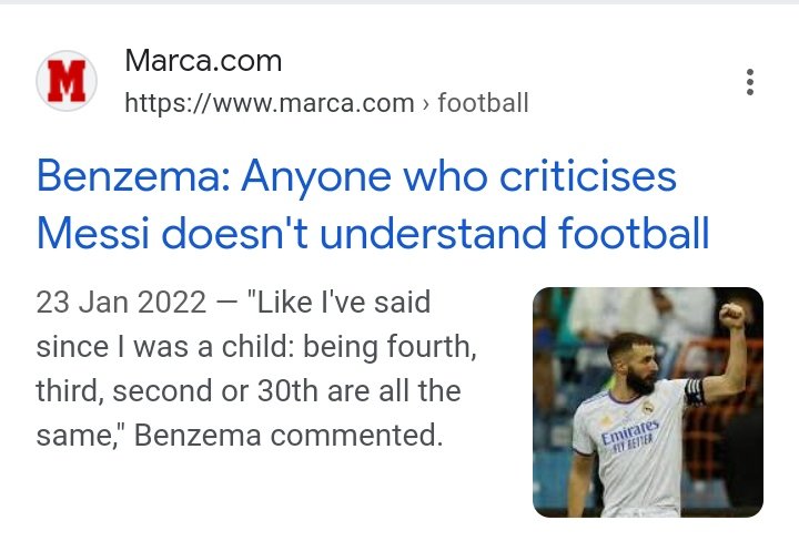 Messi_LM10szn's tweet photo. @MazinMayan @MessiTribute @CristianoXtra_ Either u r not updated or u r living in stone age era.
Don't just scroll mf, see the news outlet with interview where the footballers themselves admitting Messi as GOAT. https://t.co/UM3OGUB4Go
